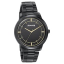Sonata Quartz Analog Black Dial Black Stainless Steel Strap Watch For Men