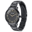 Sonata Quartz Analog Black Dial Black Stainless Steel Strap Watch For Men