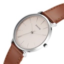 Sonata Ascent Quartz Analog Off White Dial Leather Strap Watch For Men