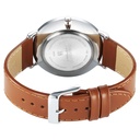 Sonata Ascent Quartz Analog Off White Dial Leather Strap Watch For Men