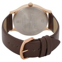 Knot Blue Dial Leather Strap Watch for Men