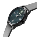 Sonata Force Quartz Analog Green Dial Leather Strap Watch for Men