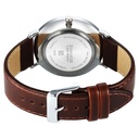 Sonata Ascent Quartz Analog with Day and Date Grey Dial Leather Strap Watch For Men