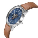 Sonata Quartz Multifunction Blue Dial Leather Strap Watch for Men