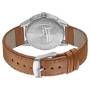 Sonata Quartz Multifunction Blue Dial Leather Strap Watch for Men