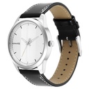Sonata Force Quartz Analog Silver Dial Leather Strap Watch for Men