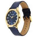Sonata Traditional Essentials Quartz Analog Blue Dial Leather Strap Watch for Men