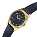 Sonata Traditional Essentials Quartz Analog Blue Dial Leather Strap Watch for Men