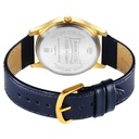 Sonata Traditional Essentials Quartz Analog Blue Dial Leather Strap Watch for Men