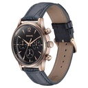 Sonata Wedding Edit Quartz Multifunction Black Dial Leather Strap Watch For Men