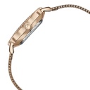 Sonata Quartz Analog White Dial Rose Gold Stainless Steel Strap Watch For Women