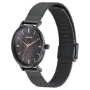 Sonata Quartz Analog Black Dial Black Stainless Steel Strap Watch For Women