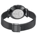 Sonata Quartz Analog Black Dial Black Stainless Steel Strap Watch For Women