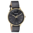 Sonata Quartz Analog Black Dial Black Leather Strap Watch For Women