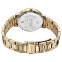 Sonata Quartz Analog Black Dial Golden Stainless Steel Strap Watch For Women