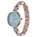 Sonata Wedding Edit Quartz Analog Blue Dial Stainless Steel With Acetate Strap Watch For Women