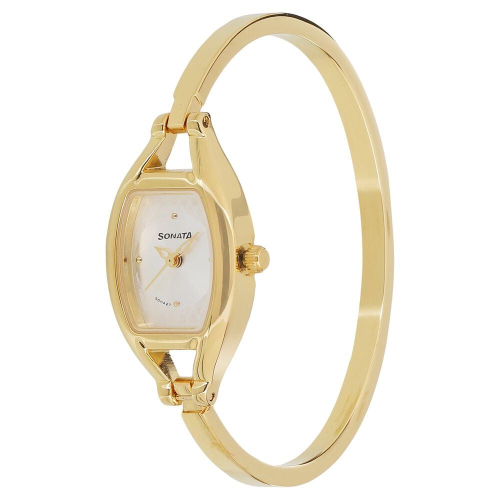 Sonata Pankh Silver Dial Women Watch With Metal Strap