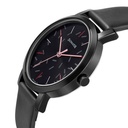 Sonata Play Black Dial Women Watch With Leather Strap