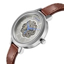 Sonata Unveil Quartz Multifunction Leather Strap Watch for Women