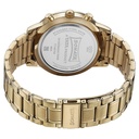 Sonata Quartz Multifunction White Dial Golden Stainless Steel Strap Watch For Men