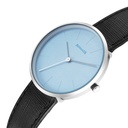 Sonata Ascent Quartz Analog Blue Dial Leather Strap Watch For Men