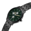 Sonata Quartz Multifunction Green Dial Stainless Steel Strap Watch for Men
