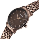 Sonata Wedding Quartz Analog Brown Dial Stainless Steel Strap Watch For Men