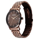 Sonata Wedding Quartz Analog Brown Dial Stainless Steel Strap Watch For Men
