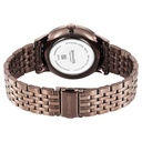 Sonata Wedding Quartz Analog Brown Dial Stainless Steel Strap Watch For Men