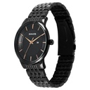 Sonata Wedding Quartz Analog Black Dial Stainless Steel Strap Watch For Men