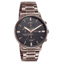 Sonata Wedding Edit Quartz Multifunction Black Dial Stainless Steel Strap Watch For Men