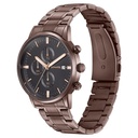 Sonata Wedding Edit Quartz Multifunction Black Dial Stainless Steel Strap Watch For Men
