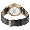 Sonata Quartz Analog Black Dial Black Leather Strap Watch For Men