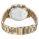 Sonata Quartz Multifunction Green Dial Golden Stainless Steel Strap Watch For Men