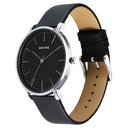 Sonata Ascent Quartz Analog Black Dial Leather Strap Watch For Men