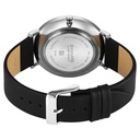 Sonata Ascent Quartz Analog Black Dial Leather Strap Watch For Men