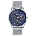 Sonata Wedding Edit Quartz Multifunction Blue Dial Stainless Steel Strap Watch For Men