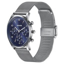 Sonata Wedding Edit Quartz Multifunction Blue Dial Stainless Steel Strap Watch For Men