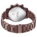 Sonata Wedding Edit Quartz Multifunction Brown Dial Stainless Steel Strap Watch For Men