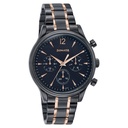 Sonata Wedding Edit Quartz Multifunction Black Dial Stainless Steel Strap Watch For Men