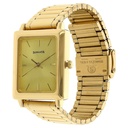 Sonata Quartz Analog Champagne Dial Stainless Steel Strap Watch for Men