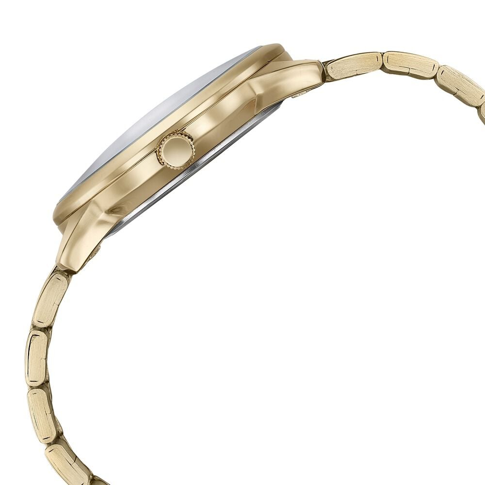 Sonata Wedding Edit Quartz Analog with Date Golden Dial Stainless Steel Strap Watch For Men