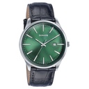 Sonata Wedding Edit Quartz Analog with Date Green Dial Leather Strap Watch For Men