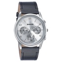 Sonata Wedding Edit Quartz Multifunction Silver Dial Leather Strap Watch For Men
