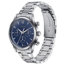 Sonata Wedding Edit Quartz Multifunction Blue Dial Stainless Steel Strap Watch For Men