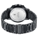 Sonata Wedding Edit Quartz Multifunction Black Dial Stainless Steel Strap Watch For Men