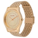 Sonata Essentials Quartz Analog Champagne Dial Golden Stainless Steel Strap Watch For Men