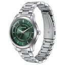 Sonata Quartz Analog Green Dial Silver Stainless Steel Strap Watch For Men