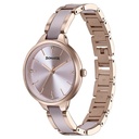 Sonata Wedding Edit Quartz Analog Pink Dial Stainless Steel With Acetate Strap Watch For Women