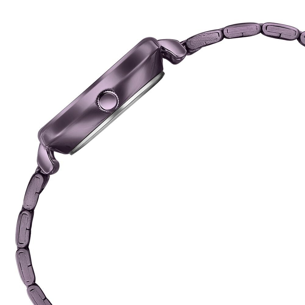 Sonata Wedding Edit Quartz Analog Purple Dial Stainless Steel Strap Watch For Women